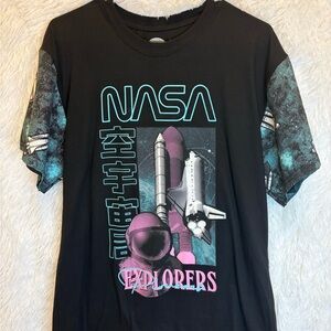 NASA Explorers Pioneers Men T-Shirt | Size Large | Japanese
